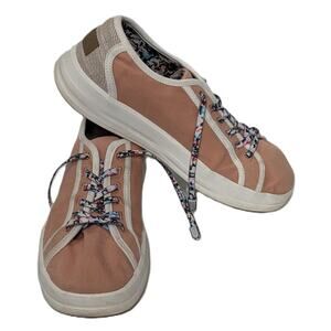 Hey Dude Womens Karina Joy 122175502 Peach Lace Up Athletic Sneaker Shoes Size 7